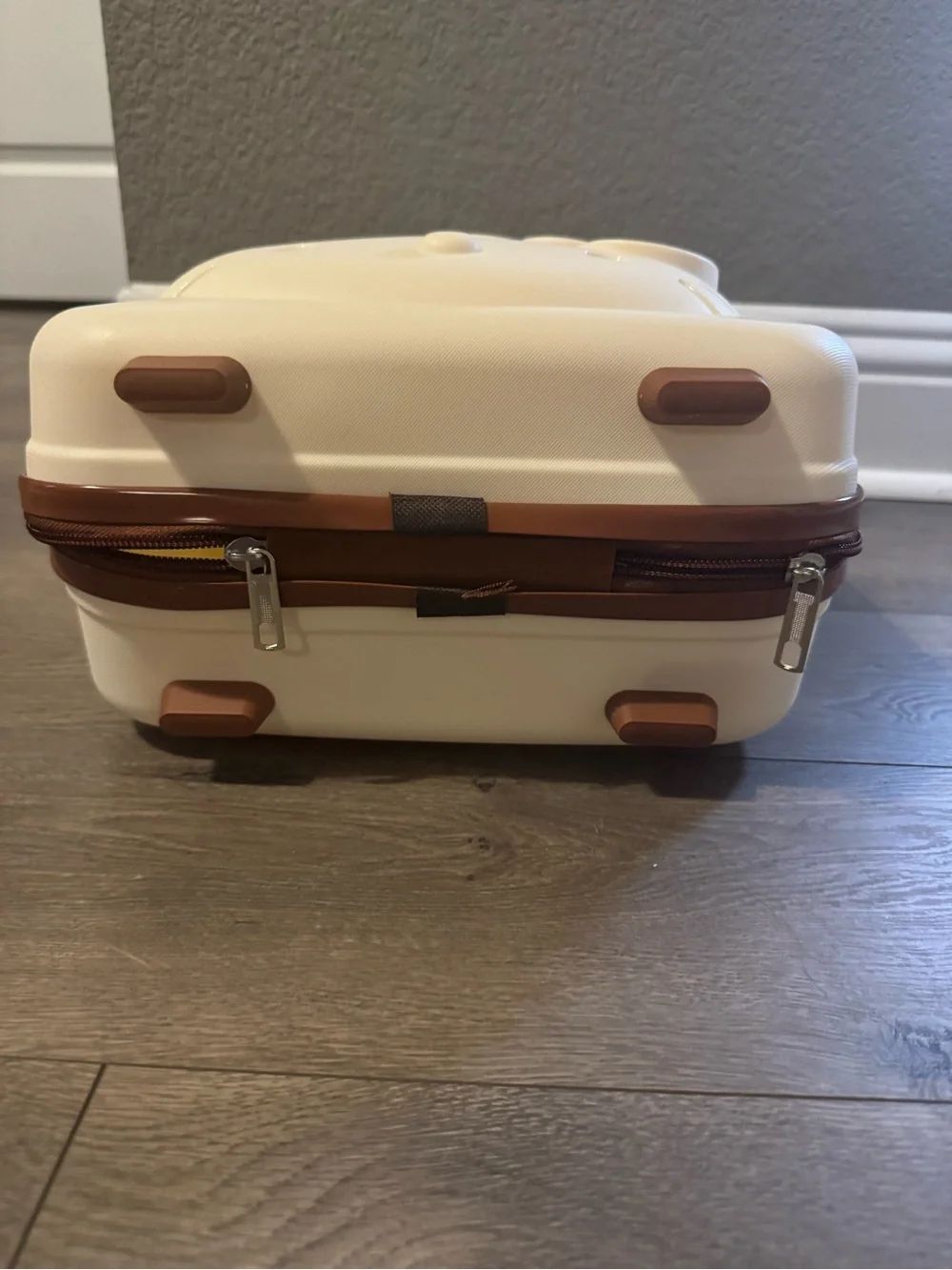 Hello Kitty Cream and Brown Molded Carry Case